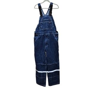 Lapco FR Flame Resistant Denim Carpenter Bib Overalls Size Large Regular (38X30)